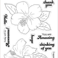 Altenew - Paint-A-Flower: Hibiscus Outline - Clear Stamp Set