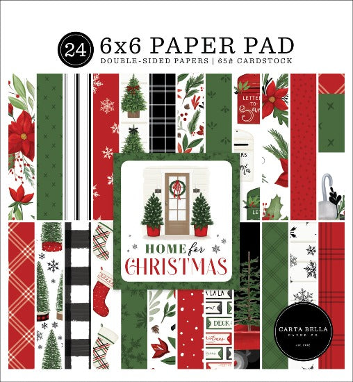 6" x 6" paper pad - Home for Christmas