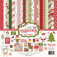 12" x 12" paper pad -  I Love Christmas