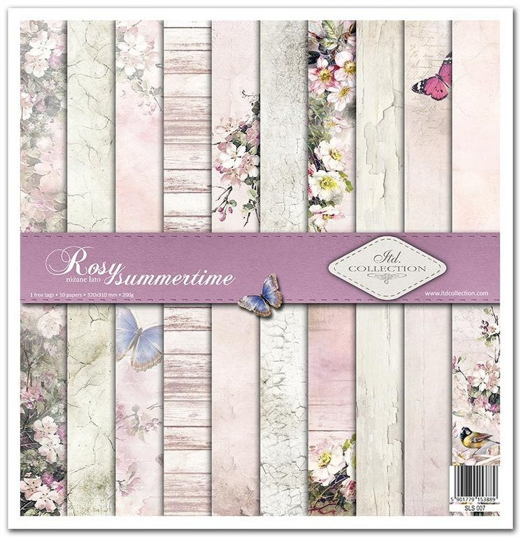 Rosy summertime -  paper pad - Crafty Wizard