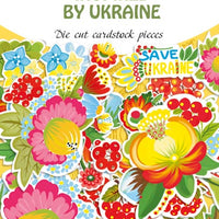 45pcs Inspired by Ukraine die cuts