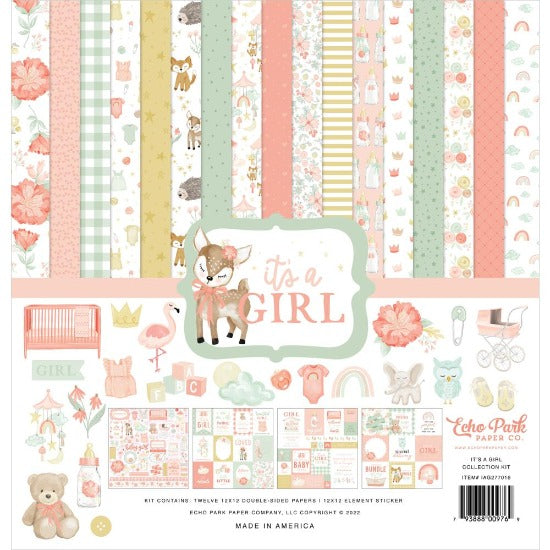 12" x 12" paper pad - It's a Girl