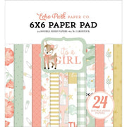 6" x 6" paper pad - It's a Girl