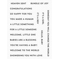 My Favorite Things - Itty Bitty Baby Sentiments - Clear Stamp Set