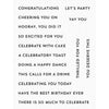My Favorite Things - Itty Bitty Celebrations Sentiments - Clear Stamp Set