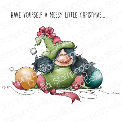 Stamping Bella - Messy Christmas Gnome - Rubber Stamp Set