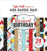 6" x 6" paper pad - Magical Birthday Boy