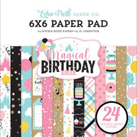 6" x 6" paper pad - Magical Birthday Girl