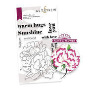 Altenew - Paint-A-Flower: Modern Pink Dianthus Outline - Clear Stamp Set