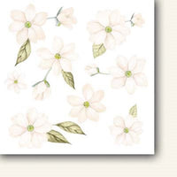 6" x 6" paper pad - Innocence Flowers
