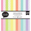6" x 6" paper pad - Pastel Dots / Stripes
