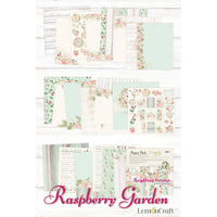 12" x 12" paper pad - Raspberry Garden