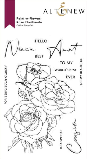 Altenew - Paint-A-Flower: Rosa Floribunda - Clear Stamp Set