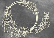 Round flower frame - Crafty Wizard