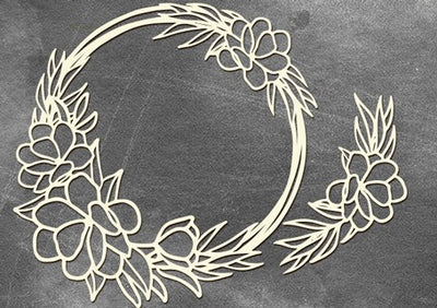 Round flower frame - Crafty Wizard