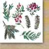 6" x 6" paper pad - A Christmas Garland Flowers