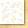 6" x 6" paper pad - A Christmas Garland Flowers