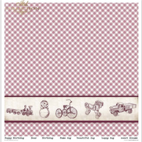 11.8" x 12.1" paper pad - Childhood Memories Pink