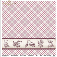 11.8" x 12.1" paper pad - Childhood Memories Pink