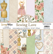 12" x 12" paper pad - Sewing Love