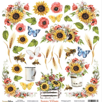 12" x 12" paper pad - Sunny Village
