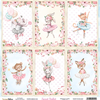 8" x 8" paper pad - Sweet Ballet