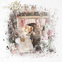 Christmas Mice - rice paper set