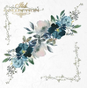 Blue Florals - rice paper set