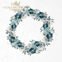 Blue Florals - rice paper set