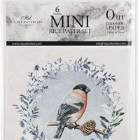 Winter Birds - rice paper set