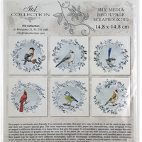 Winter Birds - rice paper set