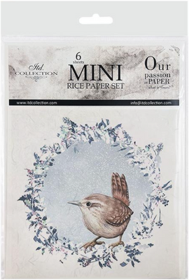 Birds of Winter - rice paper set
