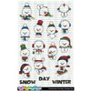 C.C. Designs - Snowman Inchies - Clear Stamp Set