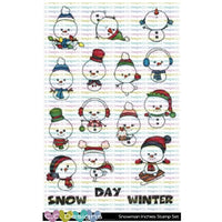 C.C. Designs - Snowman Inchies - Clear Stamp Set