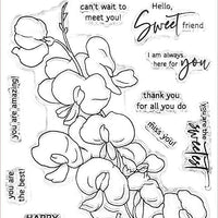 Altenew - Paint-A-Flower: Sweet Pea Outline - Clear Stamp Set