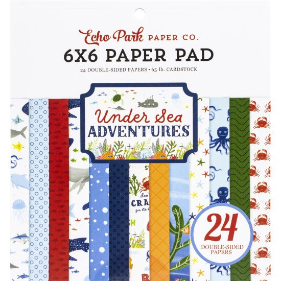 6" x 6" paper pad - Under Sea Adventures