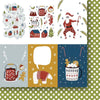 6" x 6" paper pad - Hello Santa Claus Flowers & Ornaments