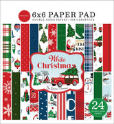 6" x 6" paper pad - White Christmas