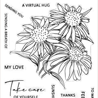 Altenew - Paint-A-Flower: White Swan Echinacea - Clear Stamp Set