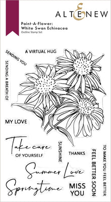 Altenew - Paint-A-Flower: White Swan Echinacea - Clear Stamp Set