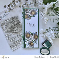Altenew - Paint-A-Flower: White Swan Echinacea - Clear Stamp Set