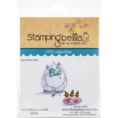 Stamping Bella  - Yeti sneaks a cookie - Rubber Stamp Set