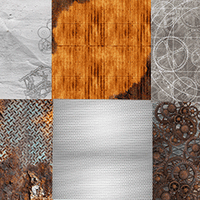 8" x 8" paper pad -  Grunge & Mechanics - Crafty Wizard