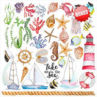 8" x 8" paper pad - Sea Breeze