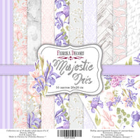 8" x 8" paper pad - Majestic Iris - Crafty Wizard