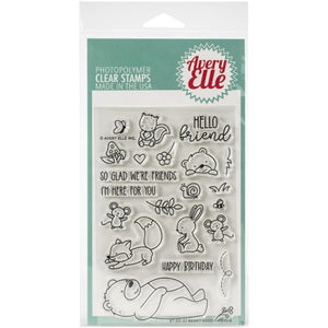 Avery Elle - Beary Good Friends - Clear Stamp Set - Crafty Wizard