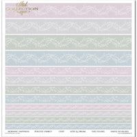 11.8" x 12.1" paper pad - Shabby chic four colours