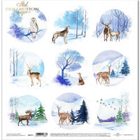 11.8" x 12.1" paper pad - Winter Animals