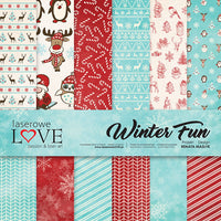 12" x 12" paper pad - Winter Fun