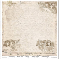 11.8" x 12.1" paper pad - Vintage Angels